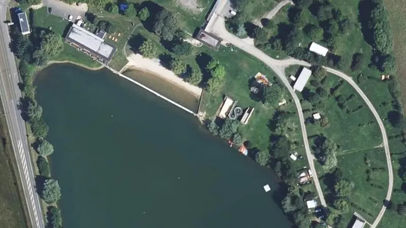 Vue aérienne : Le Lac