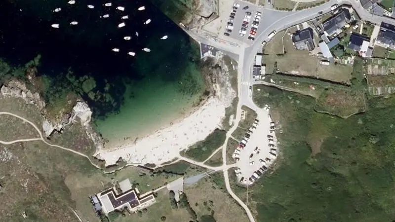 Vue aérienne : Port Blanc