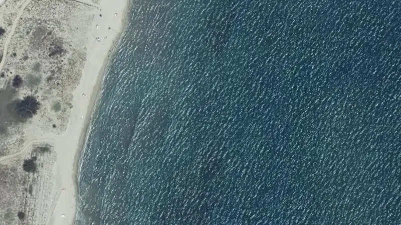 Vue aérienne : Plage du Mouret