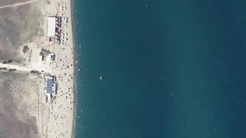 Vue aérienne : Plage Centre