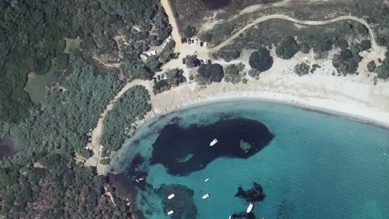 Vue aérienne : Plage de Caniscione