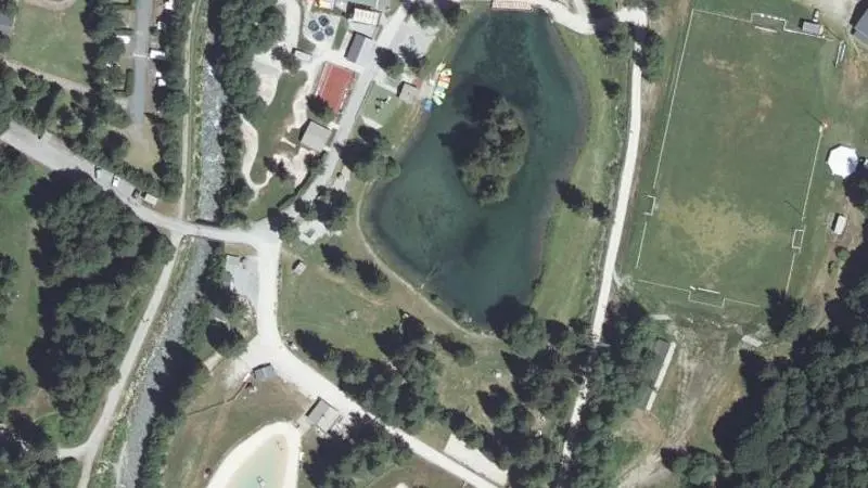 Vue aérienne : Parc de Loisirs du Pontet