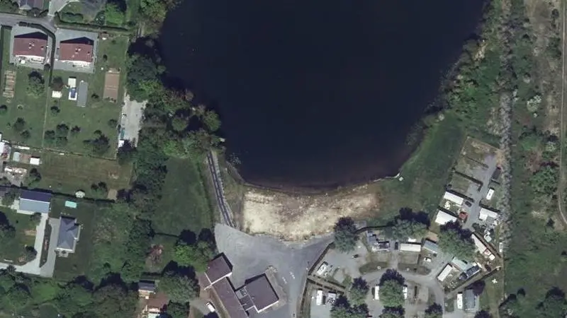 Vue aérienne : Baignade de Givet