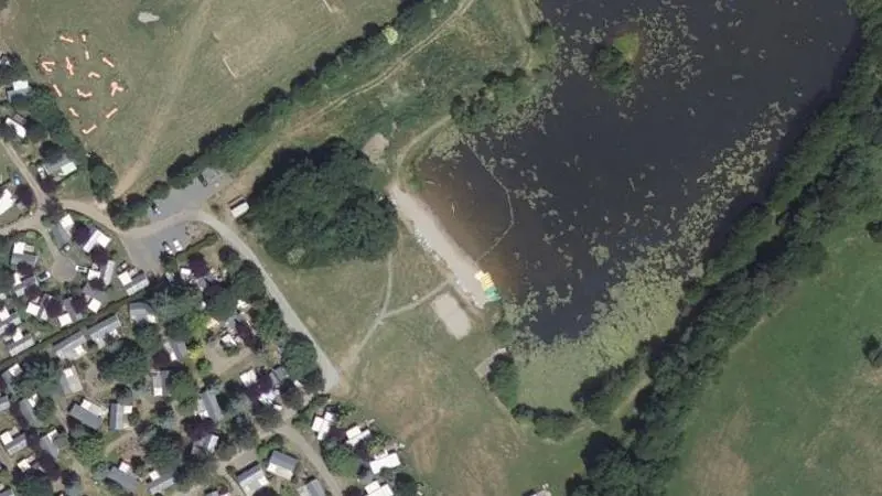 Vue aérienne : Plage du ruisseau la Planchette