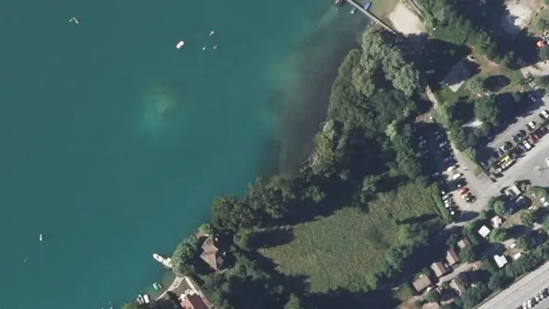 Vue aérienne : Lac de Paladru