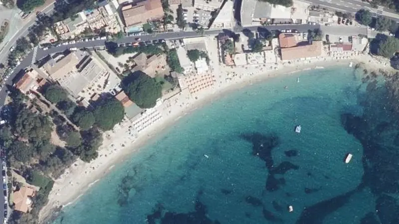 Vue aérienne : Plage Aiguebelle