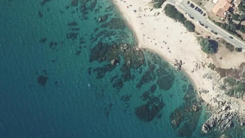 Vue aérienne : Plage de Tenutella