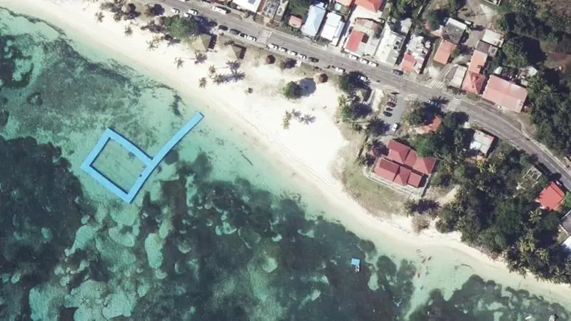 Vue aérienne : Plage de Grand-Bourg