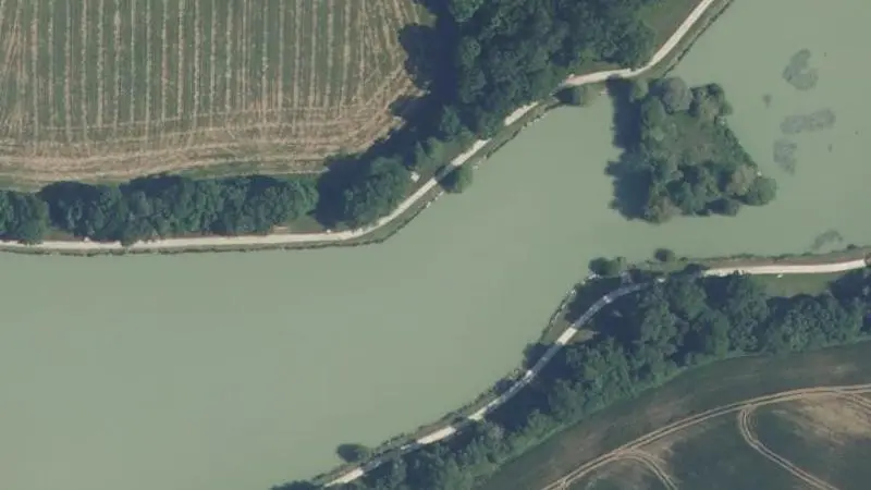 Vue aérienne : Plan d'eau du Bois Meunier