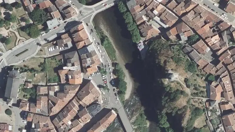 Vue aérienne : Plage de l'Ariège