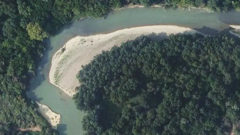 Vue aérienne : Plage de Grenade-sur-l'Adour
