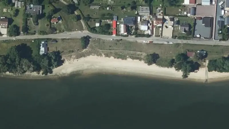 Vue aérienne : Plage de la Seine