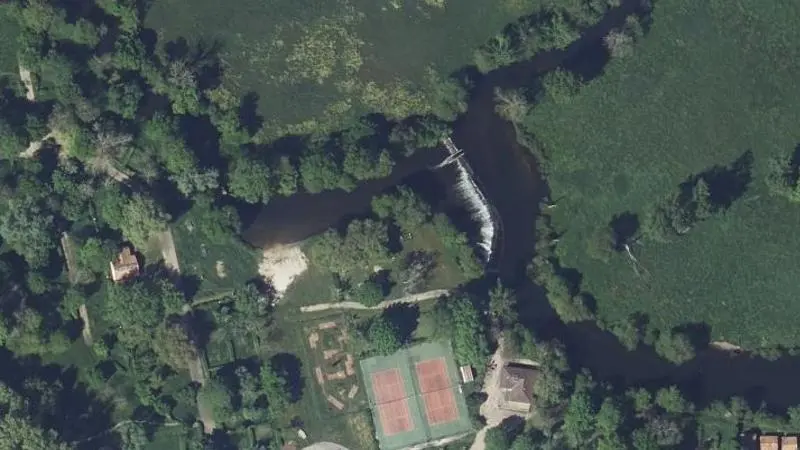 Vue aérienne : Plage du Camping Municipal de Tocane