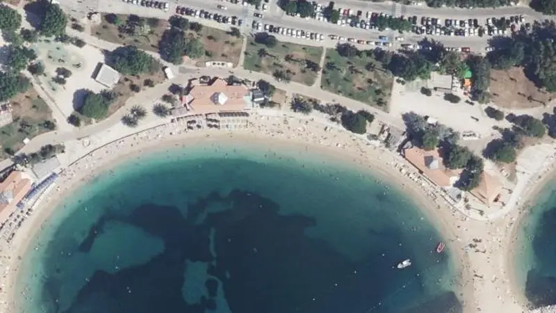 Vue aérienne : Plage Source Ouest