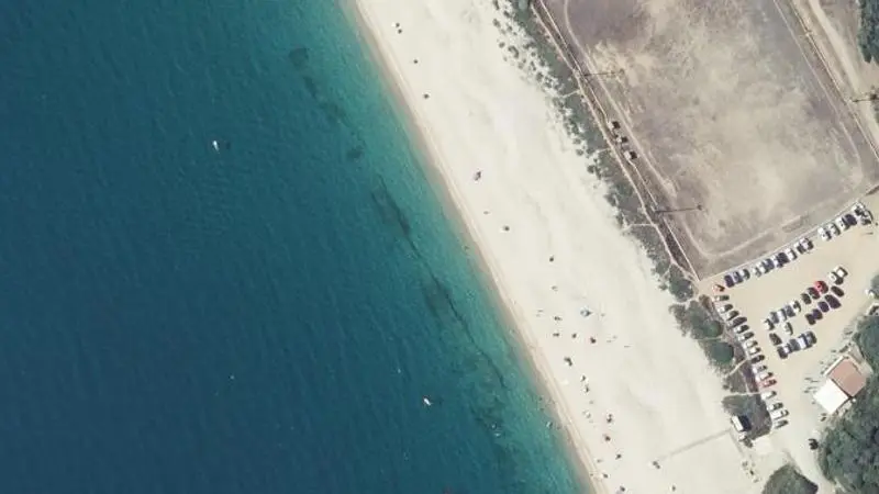 Vue aérienne : Plage de Campitellu