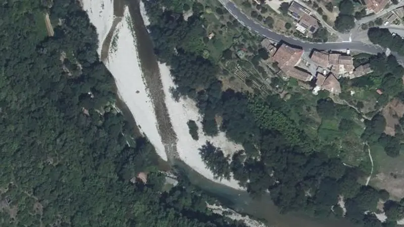 Vue aérienne : Corbières
