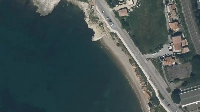 Vue aérienne : Plage des Ours