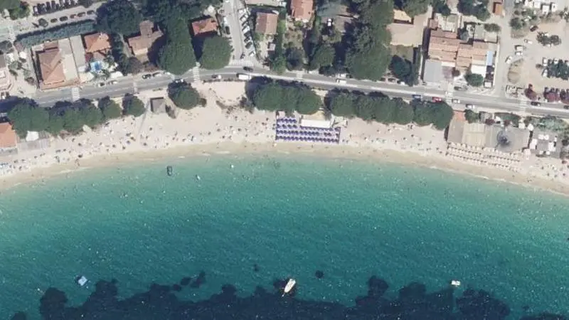 Vue aérienne : Plage Cavaliere