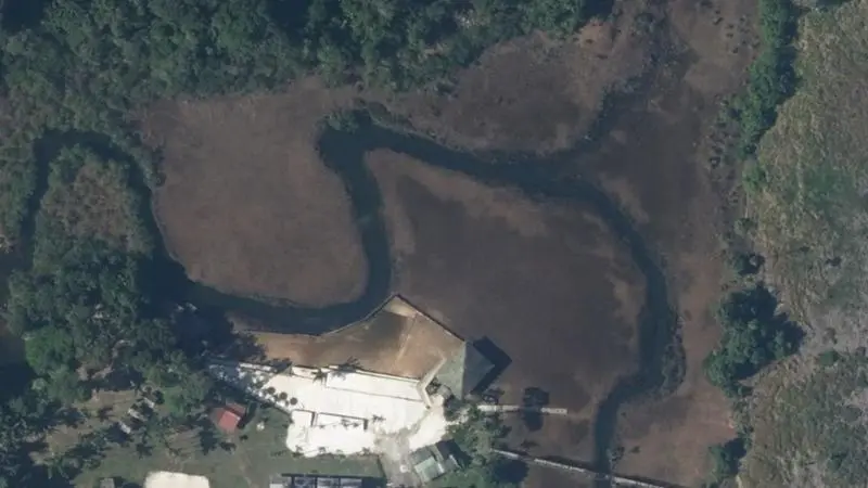 Vue aérienne : La Mangrove