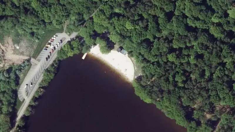Vue aérienne : Etang Lamotte