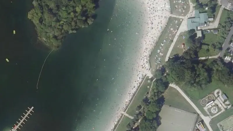 Vue aérienne : Plage Nord