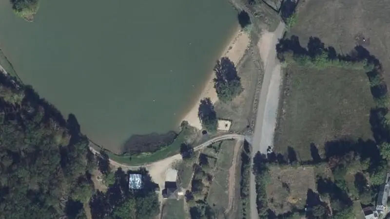 Vue aérienne : Etang de la Chenaie