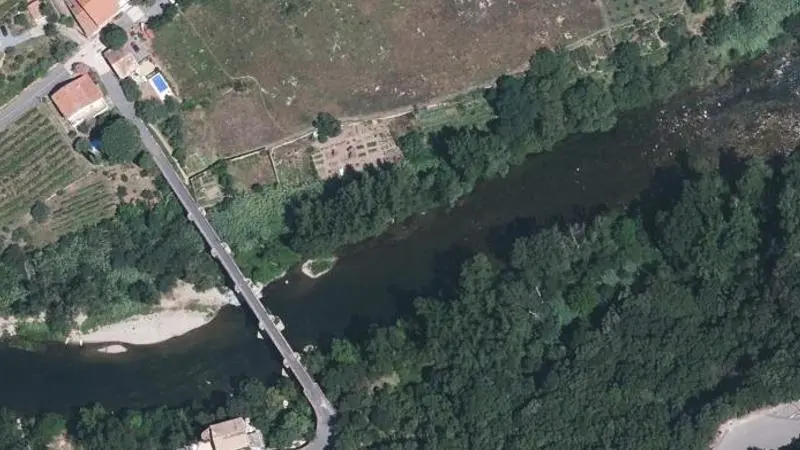 Vue aérienne : Orb-Pont de Boissezon
