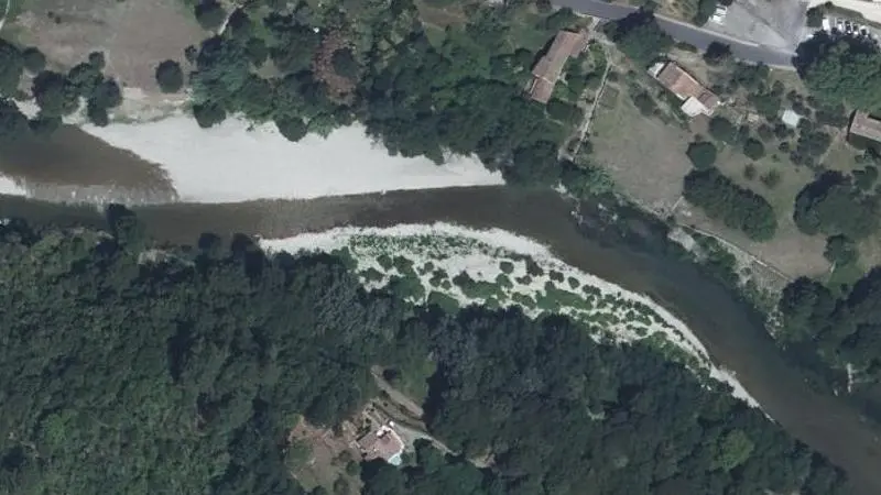 Vue aérienne : La Calquière
