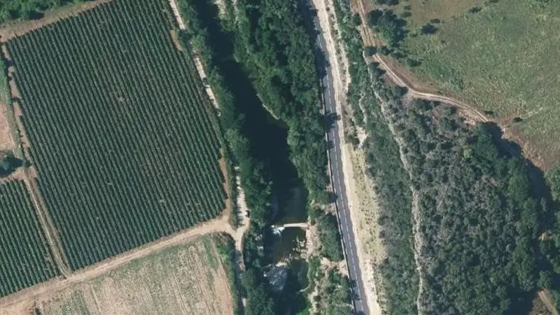 Vue aérienne : Mare - Pont Saint Men
