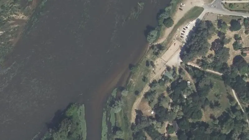 Vue aérienne : Plage de la Loire