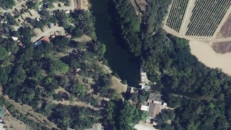 Vue aérienne : La Garenne sur la Cesse