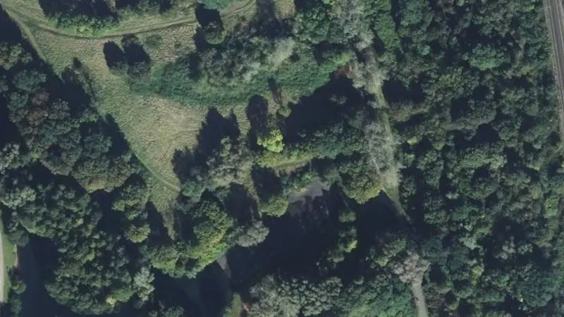 Vue aérienne : Parc de loisirs de la Glissoire