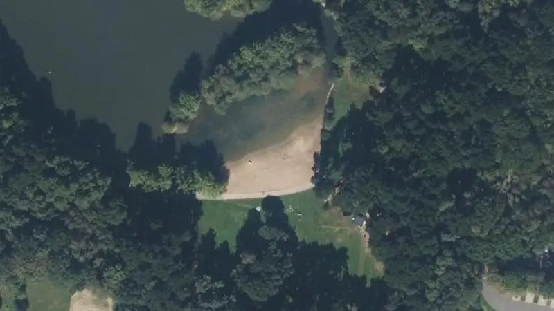 Vue aérienne : Plage de Rennes