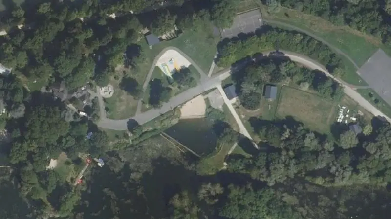 Vue aérienne : Plage de la Sablière