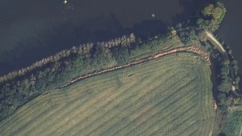 Vue aérienne : Lanorgant