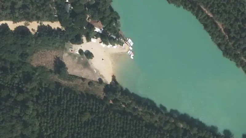 Vue aérienne : Beau Vallon