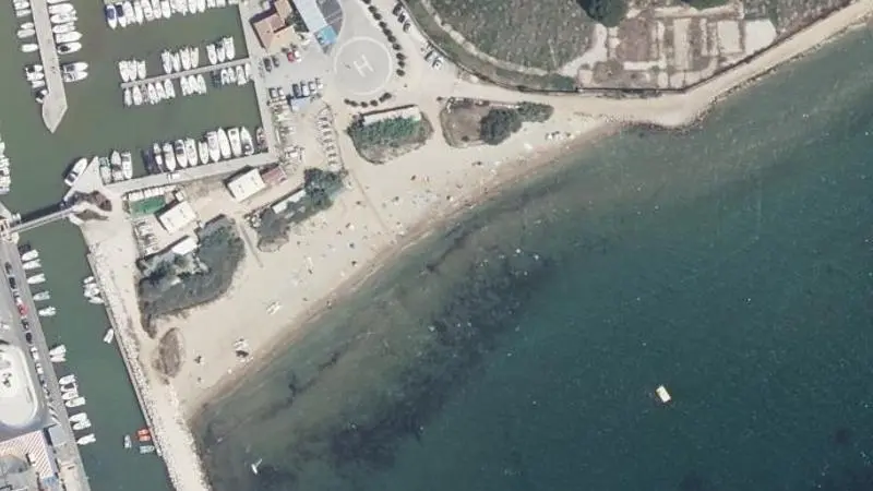 Vue aérienne : Plage Tamaris