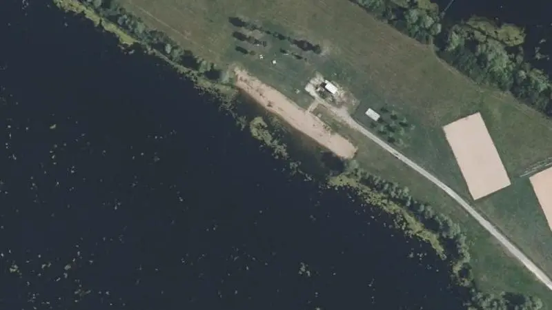 Vue aérienne : Base de Loisirs du Grand Bleu