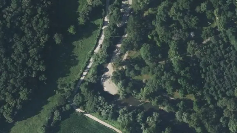 Vue aérienne : Plage du Vert