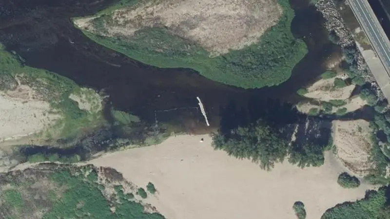 Vue aérienne : Nevers Plage