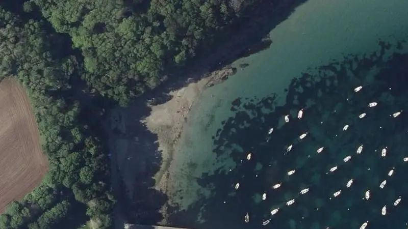 Vue aérienne : Dellec
