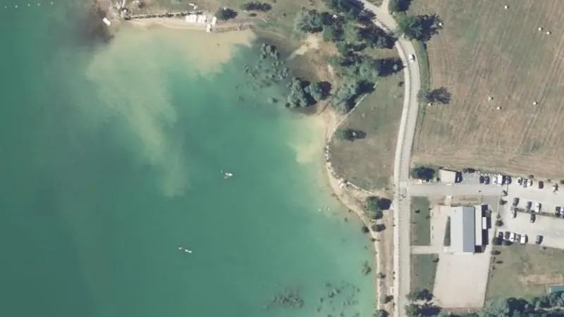 Vue aérienne : Lac de Montbel Cote Montbel
