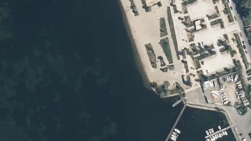 Vue aérienne : Plage des Cabassons
