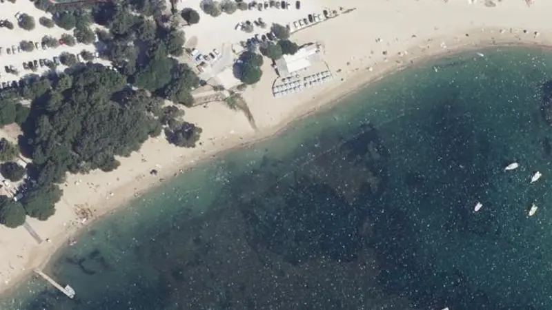 Vue aérienne : Plage l'Argentiere