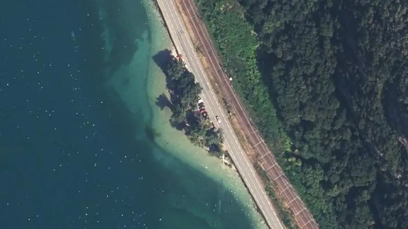 Vue aérienne : Plage du Banc des Dames