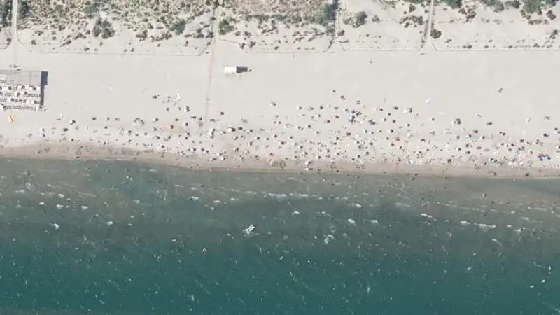 Vue aérienne : Plage Echirolles