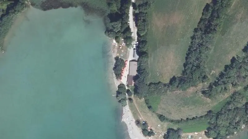 Vue aérienne : Lac de Pétichet