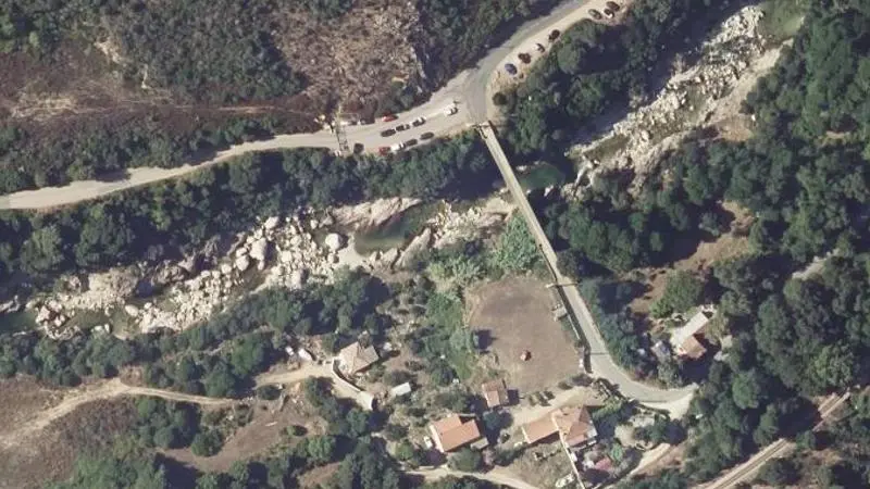 Vue aérienne : Pont de Peri