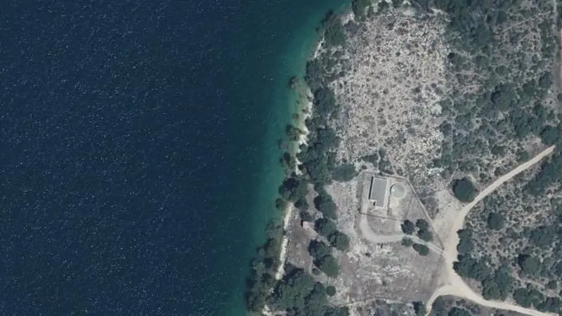 Vue aérienne : Plage du lac de Sainte-Croix