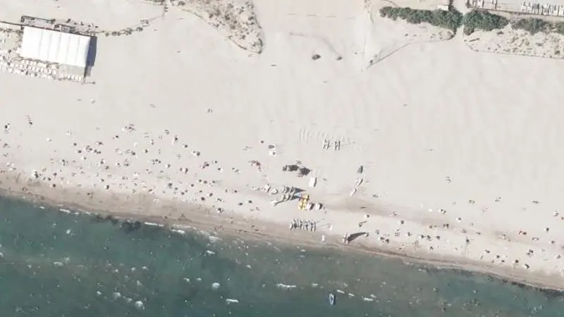 Vue aérienne : Plage du Couchant